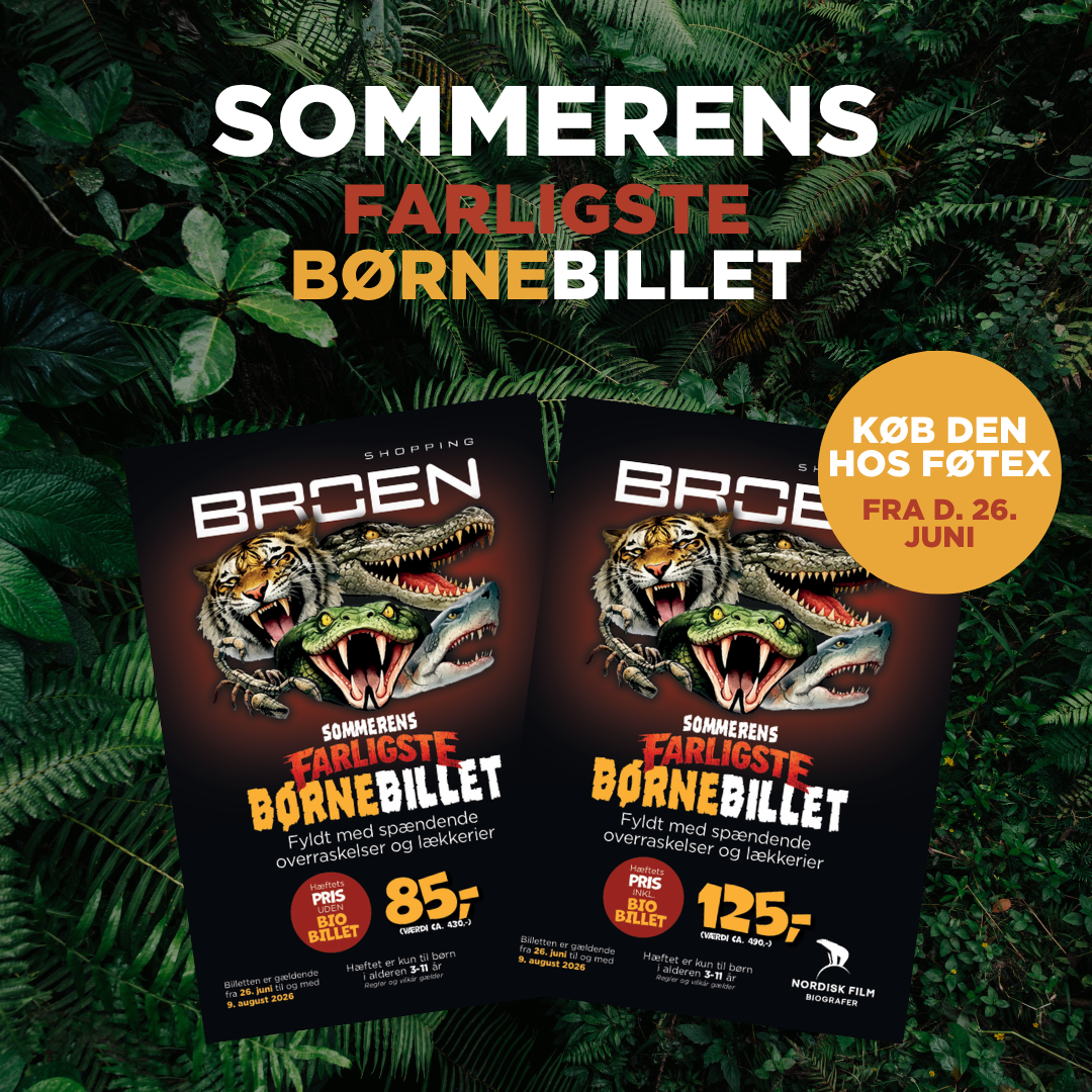 SOMMERENS SJOVESTE BØRNEBILLET ER LANDET PÅ BROEN! 🦁🎁☀️
