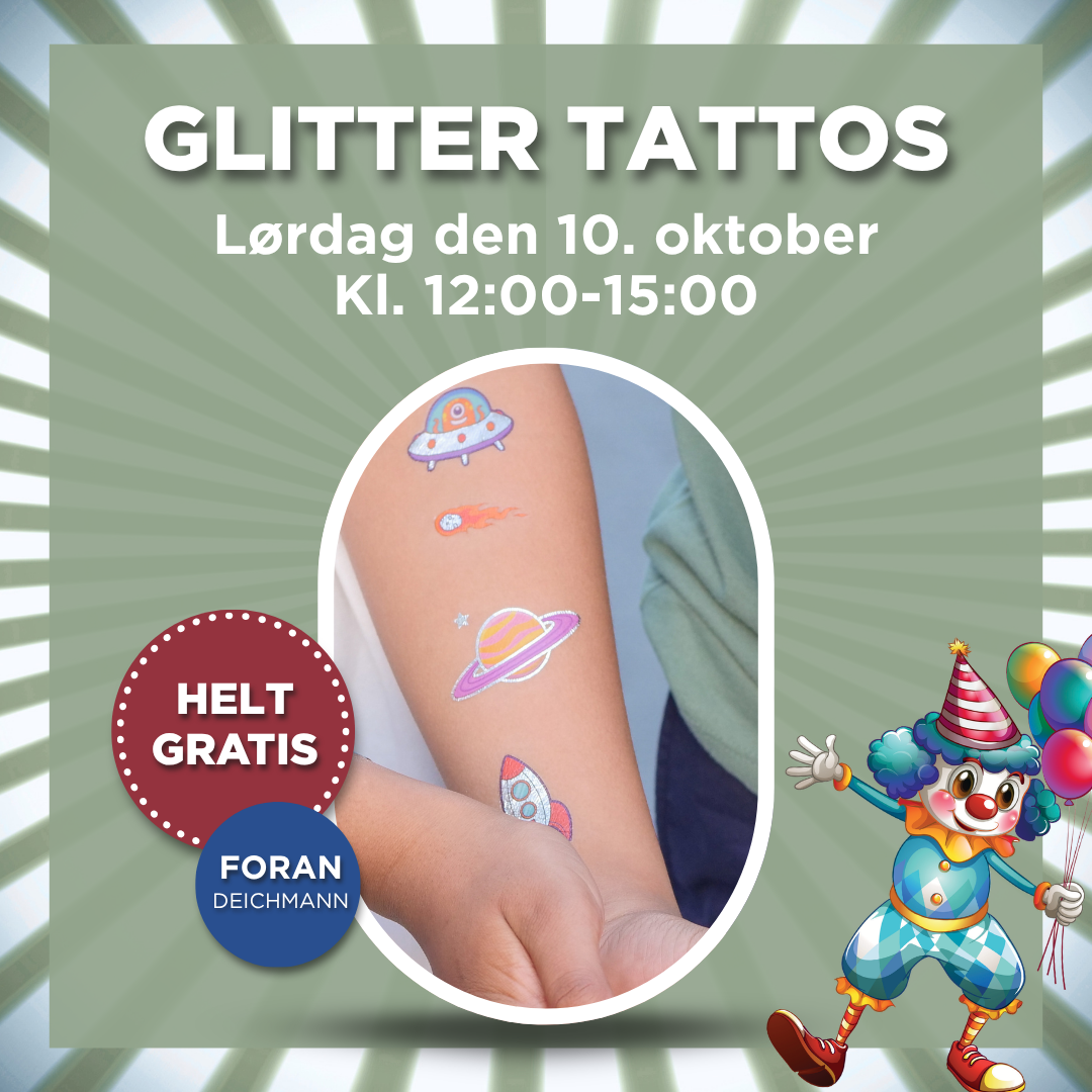 FÅ EN SEJ GLITTER TATTOO – HELT GRATIS! ✨🌈
