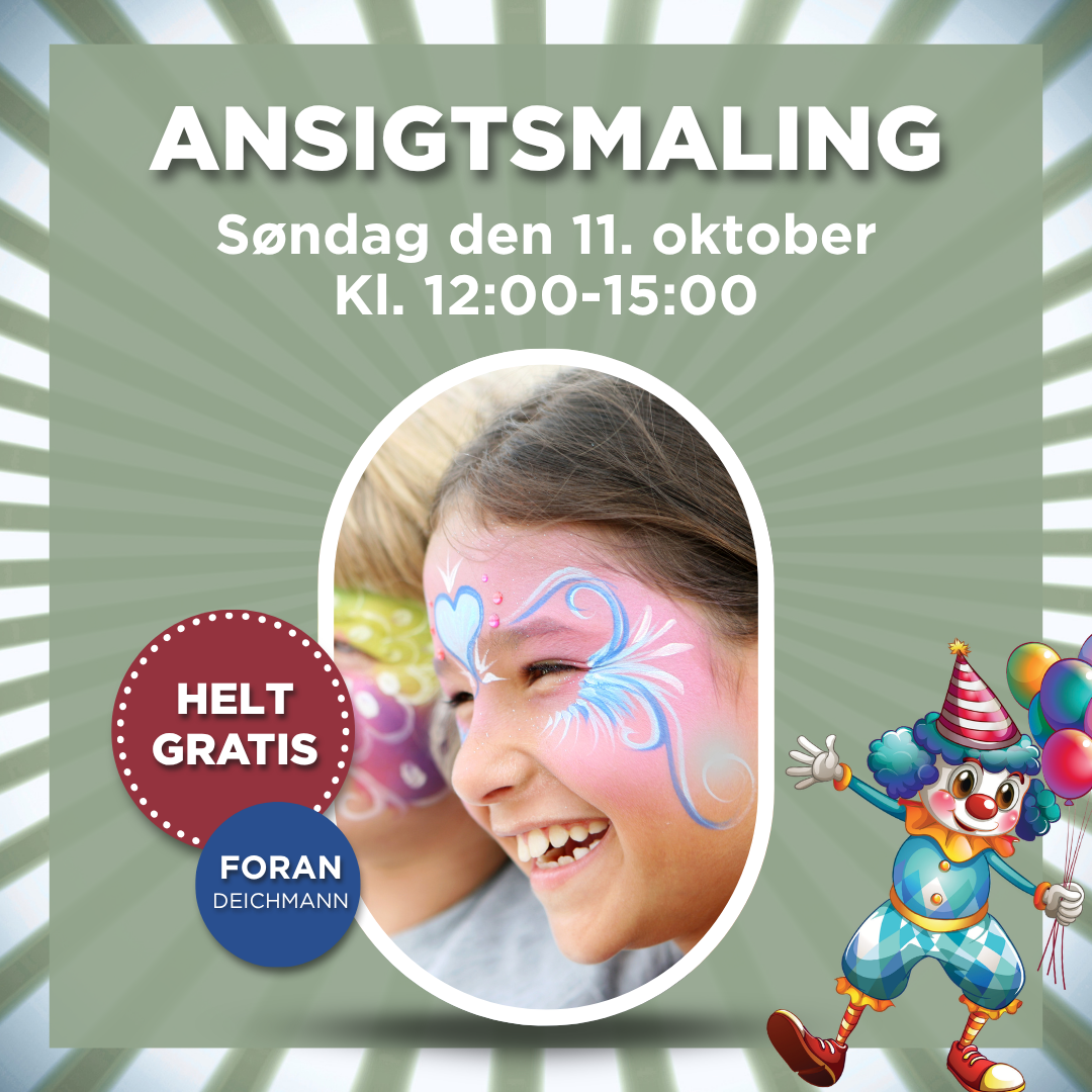 FÅ FARVERIG ANSIGTSMALING – HELT GRATIS! 🎨🌈